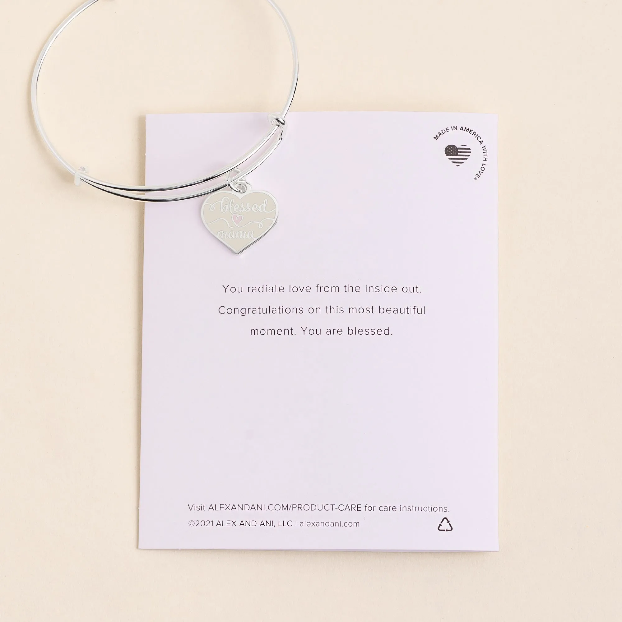'Blessed Mama' Charm Bangle sold by Zulily product image thumbnail 3