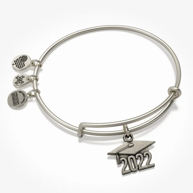 2022 Graduation Cap Charm Bangle Bracelet sold by Zulily