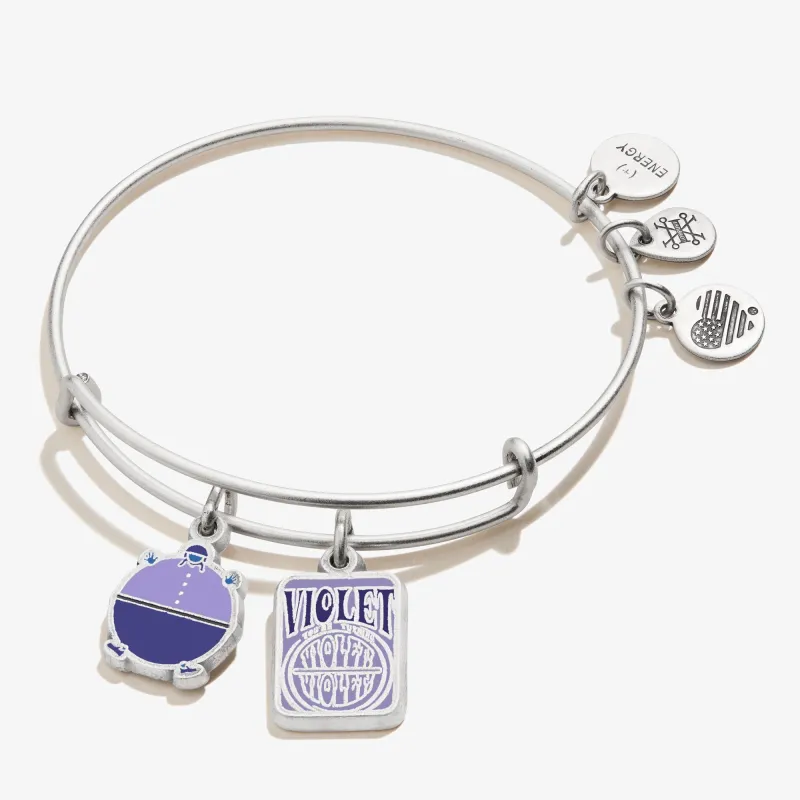 Willy Wonka 'Violet' Duo Charm Bangle sold by Zulily