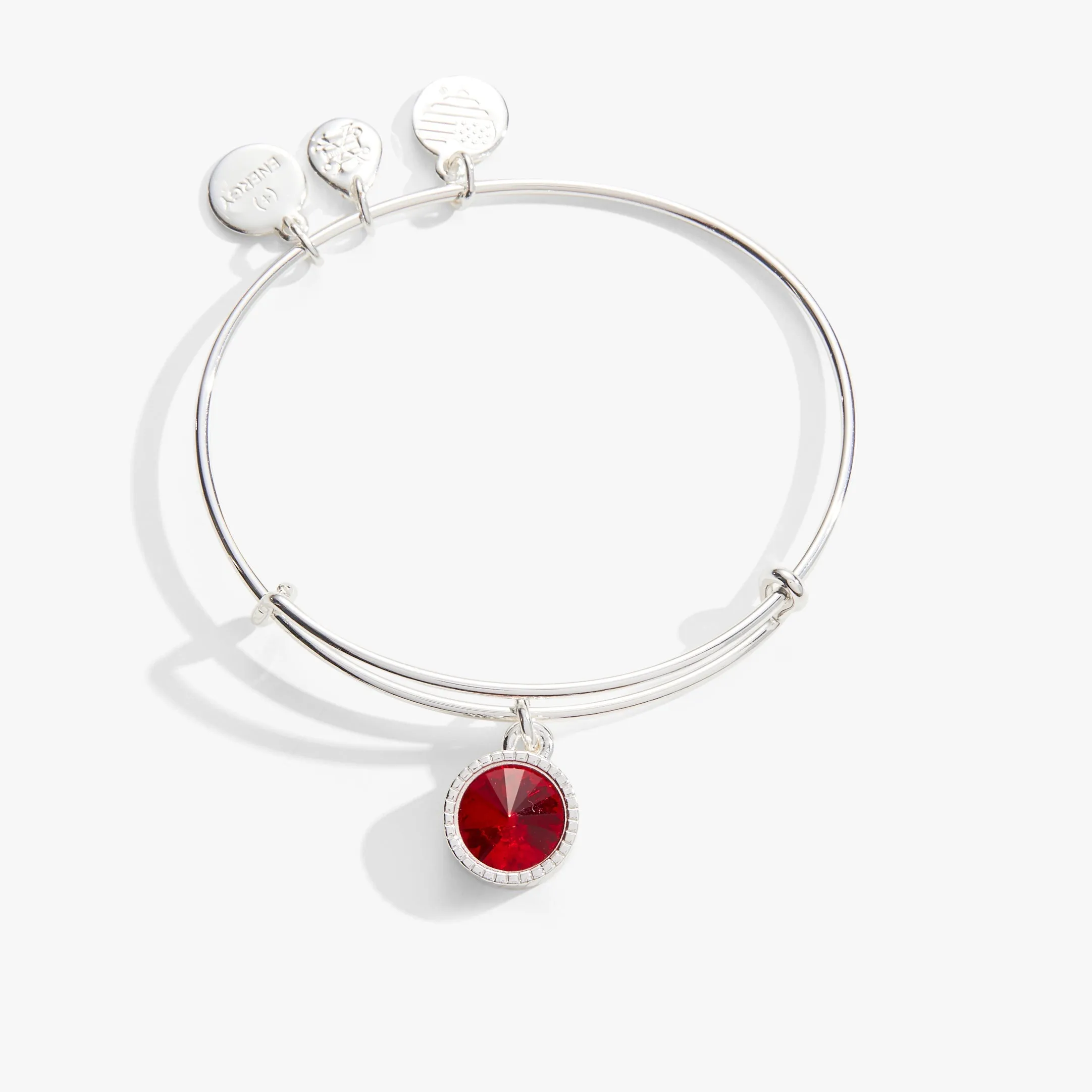 July Birthstone Charm Bangle, Ruby sold by Zulily product image thumbnail 3