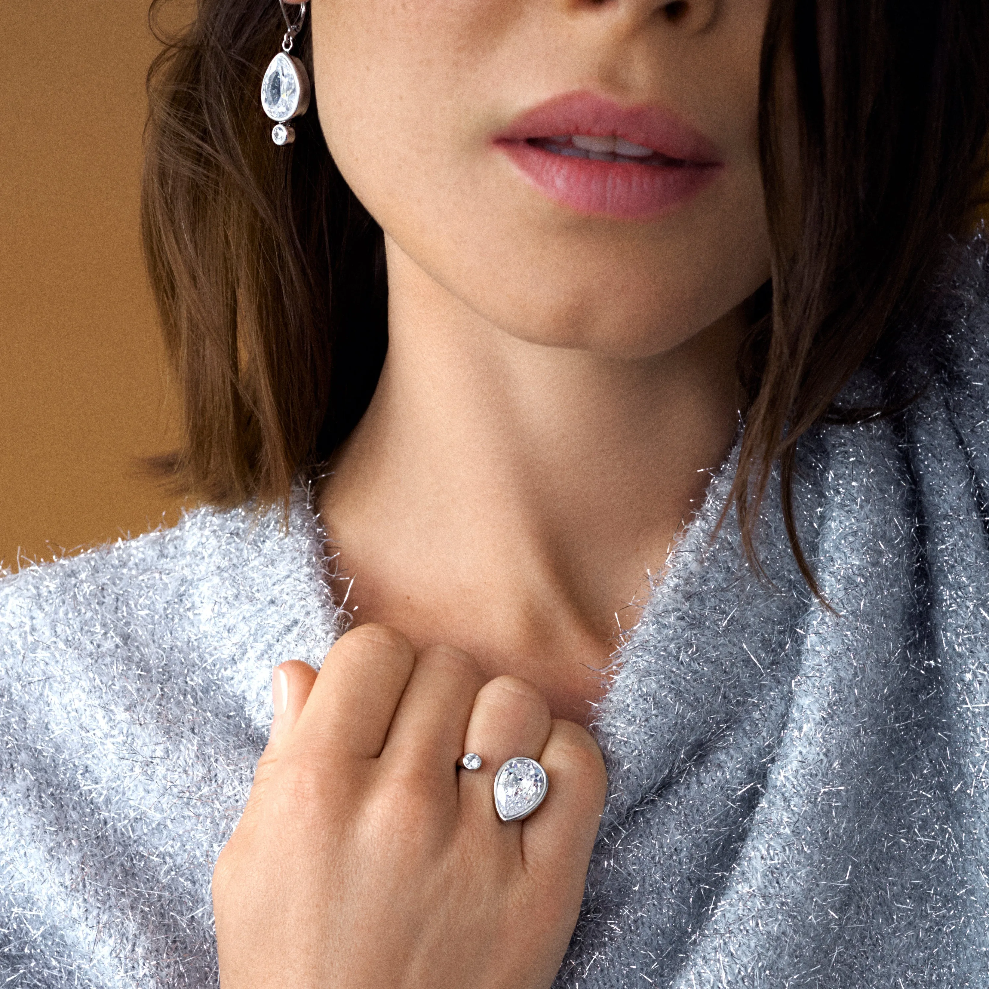 Teardrop Crystal Ring sold by Zulily product image thumbnail 3