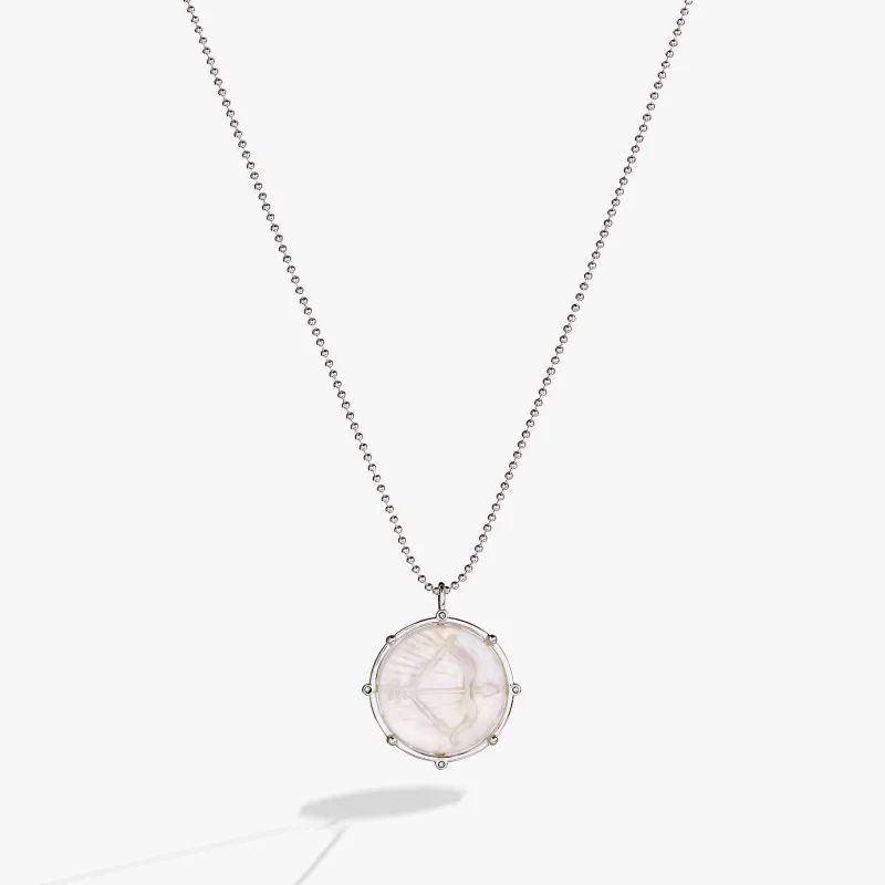 Sagittarius Zodiac Double-Sided Charm Necklace sold by Zulily