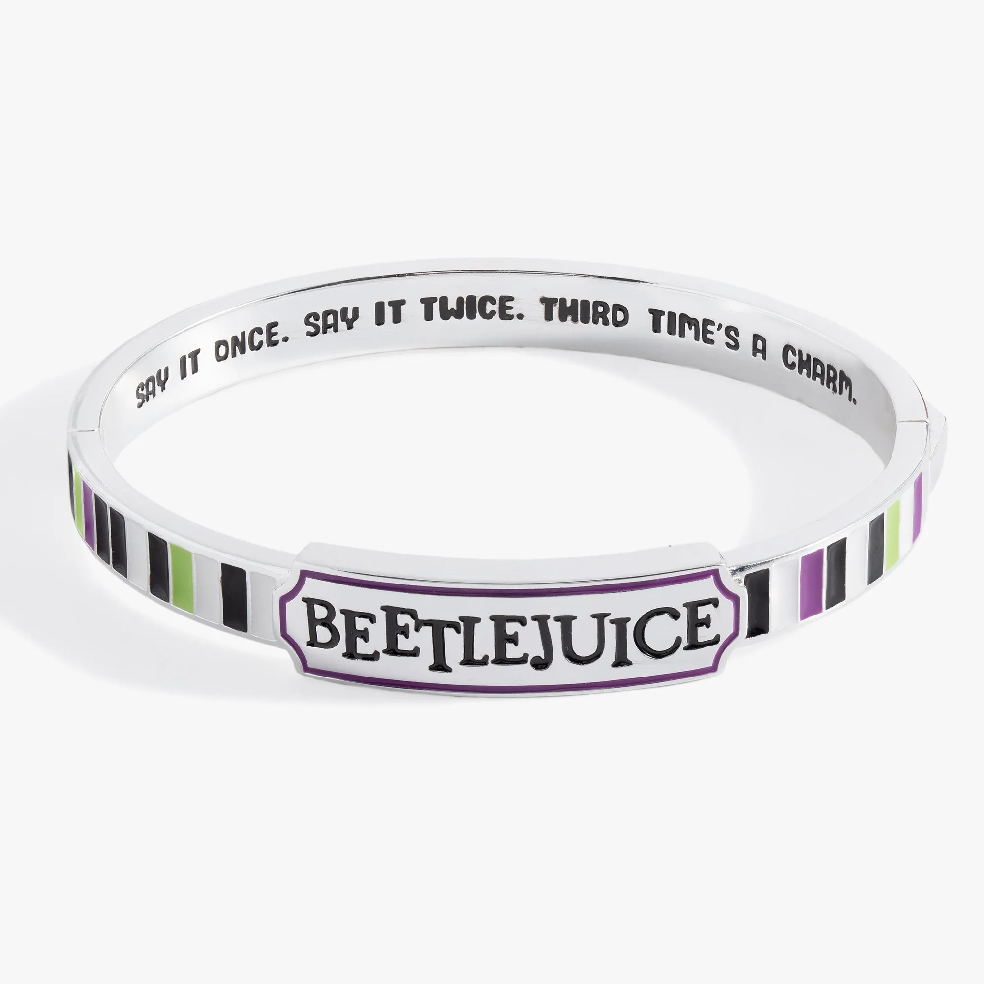 BEETLEJUICE™ 'Say It Once. Say It Twice. Third Time's A Charm' Bangle sold by Zulily product image thumbnail 3
