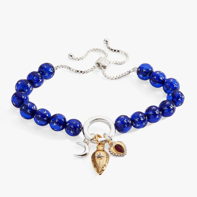 Moon Magic Beaded Charm Bolo Bracelet sold by Zulily