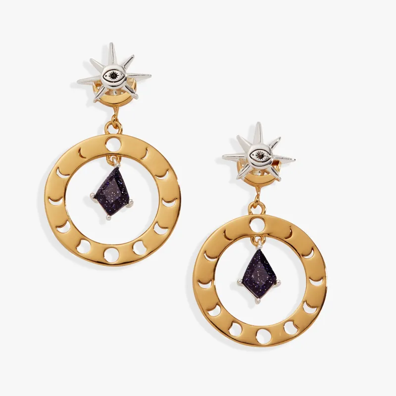 Moon Phase Statement Earring sold by Zulily