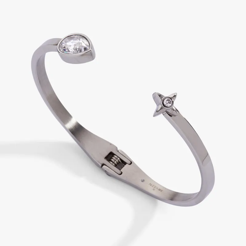Crystal Teardrop and Star Cuff Bracelet sold by Zulily