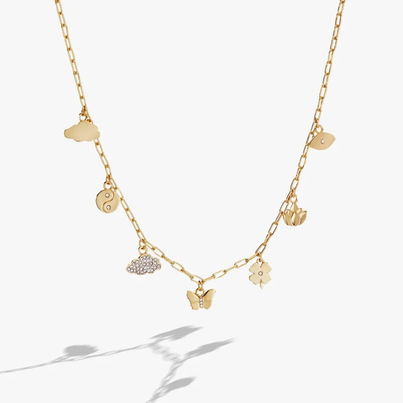 Silver Linings Charm Necklace sold by Zulily