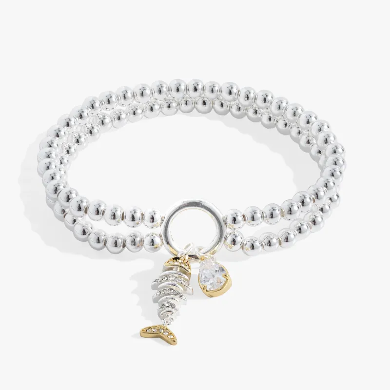 Fishbone Double Stretch Bracelet sold by Zulily