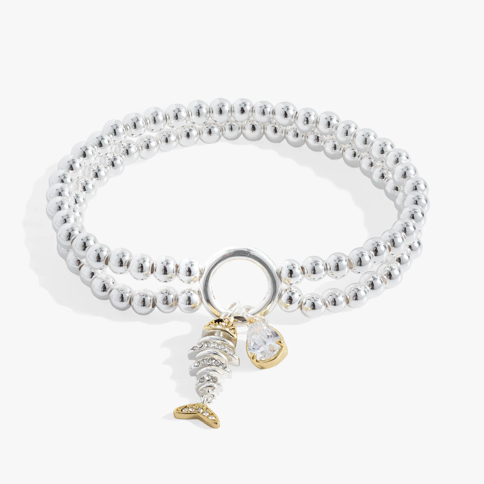 Fishbone Double Stretch Bracelet sold by Zulily