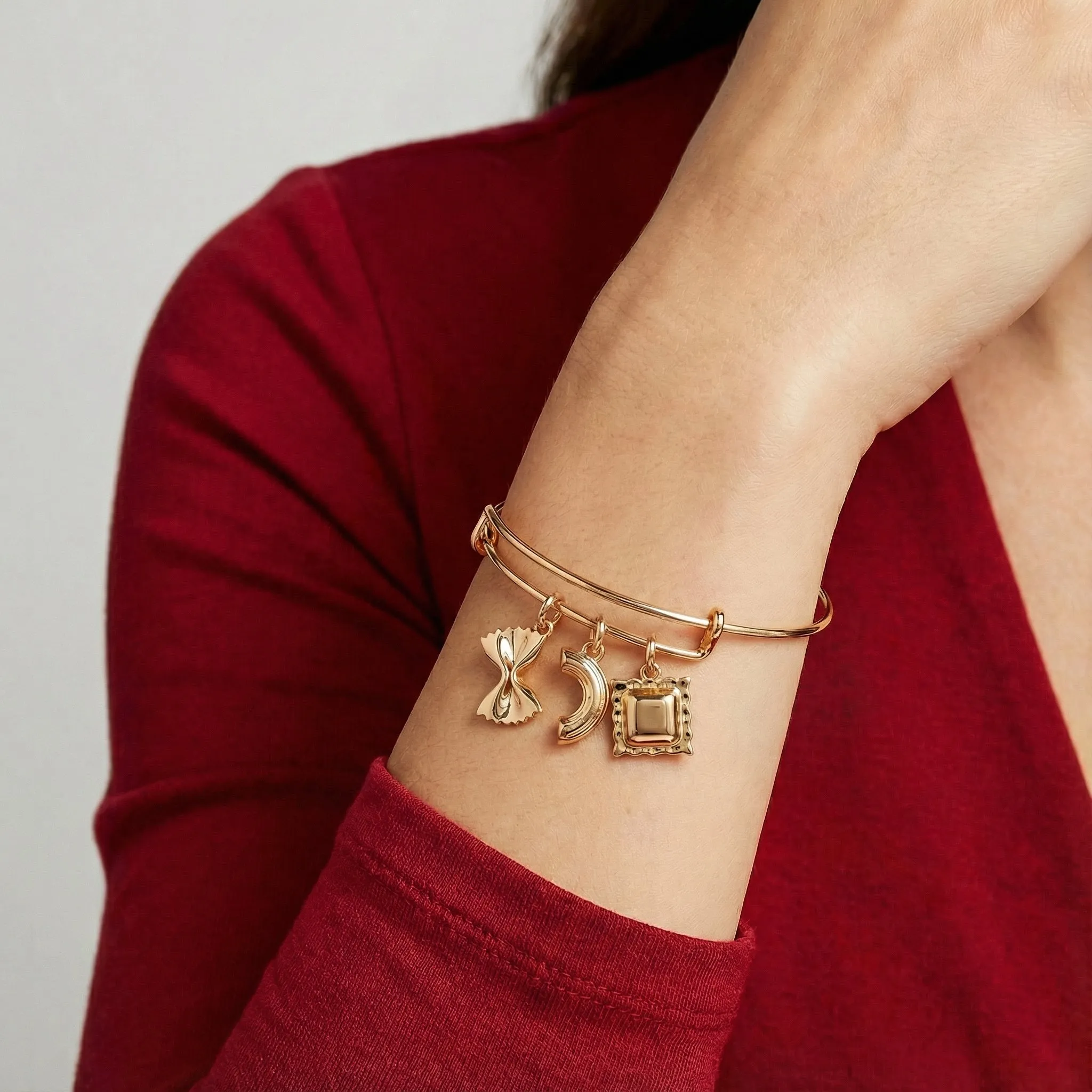 Pasta Multi Charm Bangle sold by Zulily product image thumbnail 2