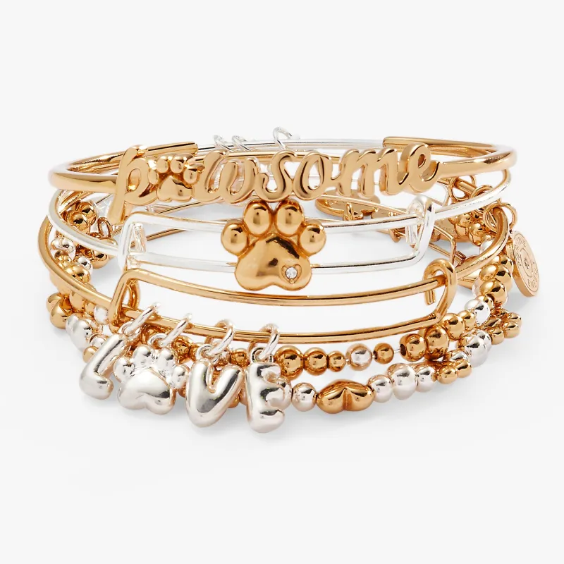 Puppy Love Bangles Set of 5 sold by Zulily