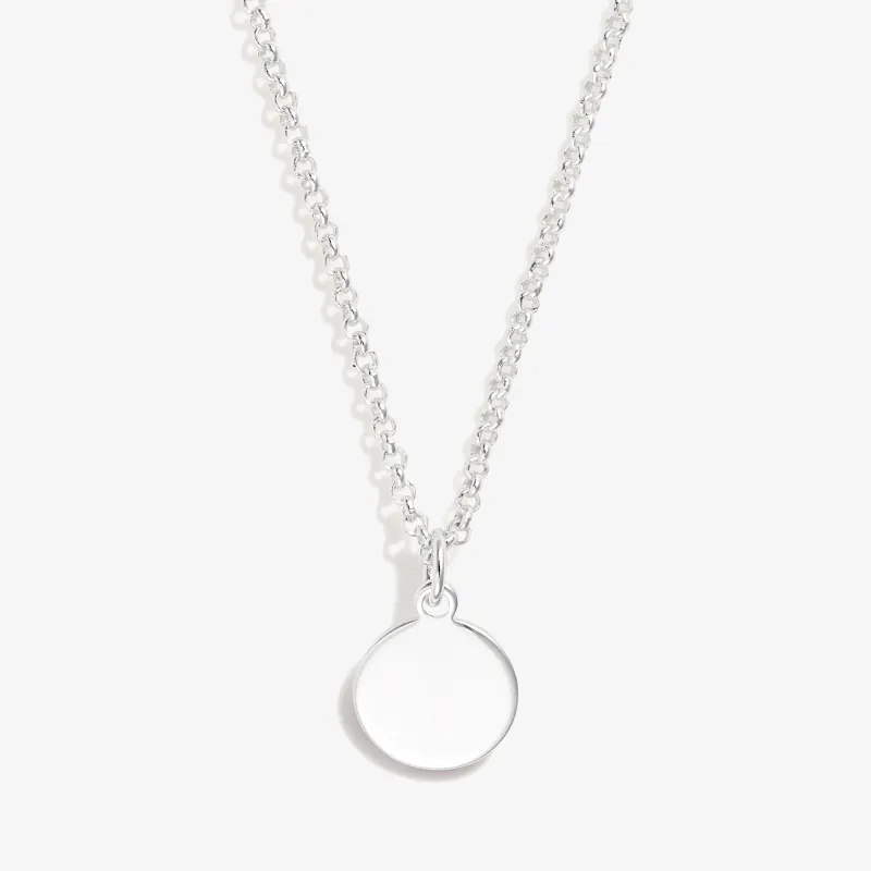 Small Circle Charm Necklace, 19'' sold by Zulily