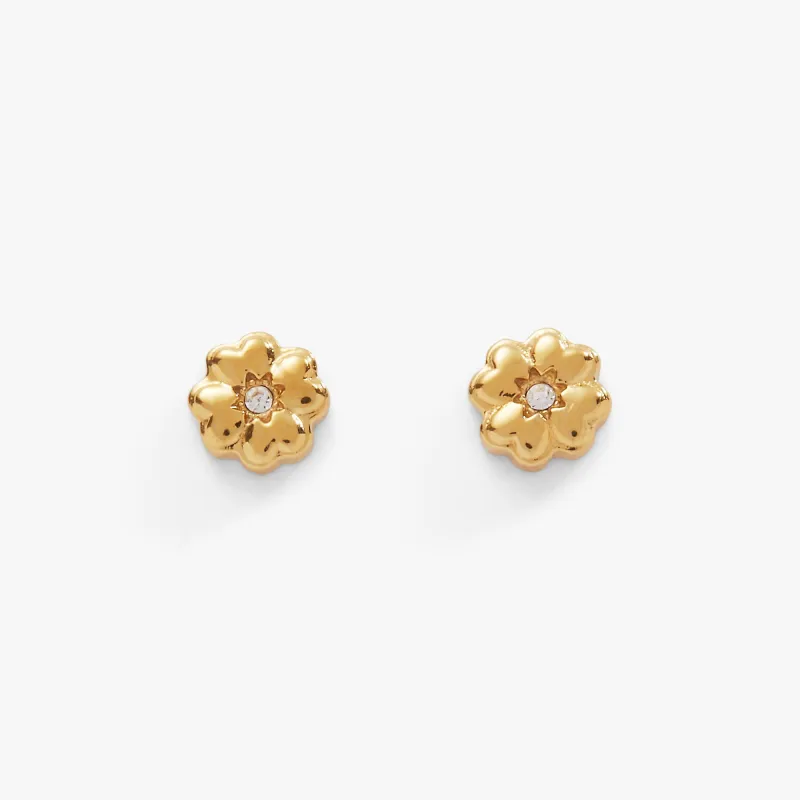 Four-Leaf Clover Mini Stud Earrings sold by Zulily