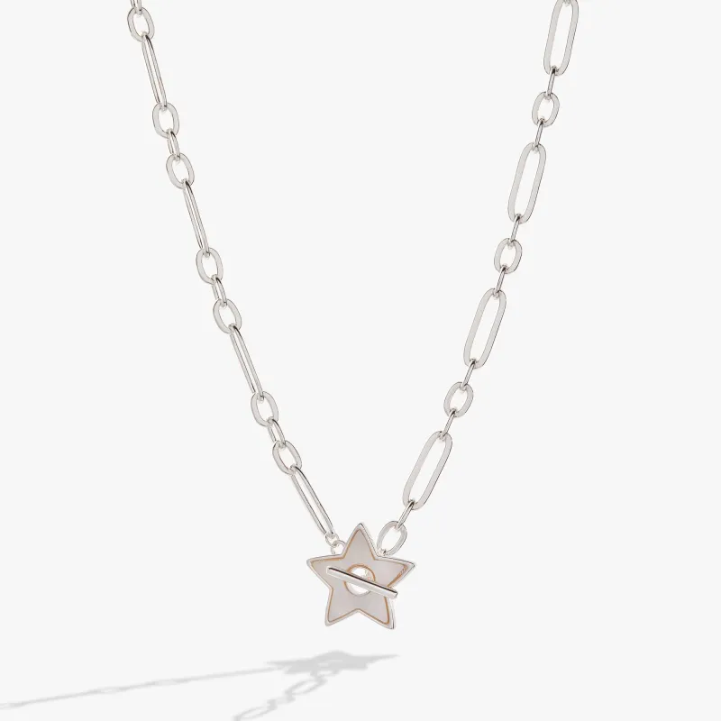 Star Mother of Pearl Toggle Necklace sold by Zulily