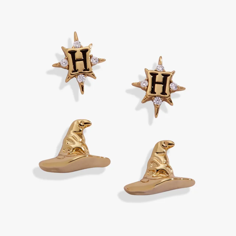 Harry Potter™ Hogwarts & Sorting Hat Earring Set of 2 made by Alex and Ani