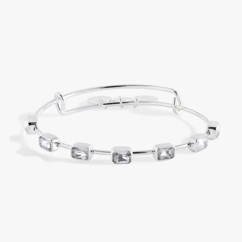 April Birthstone Emerald Cut Bangle sold by Zulily