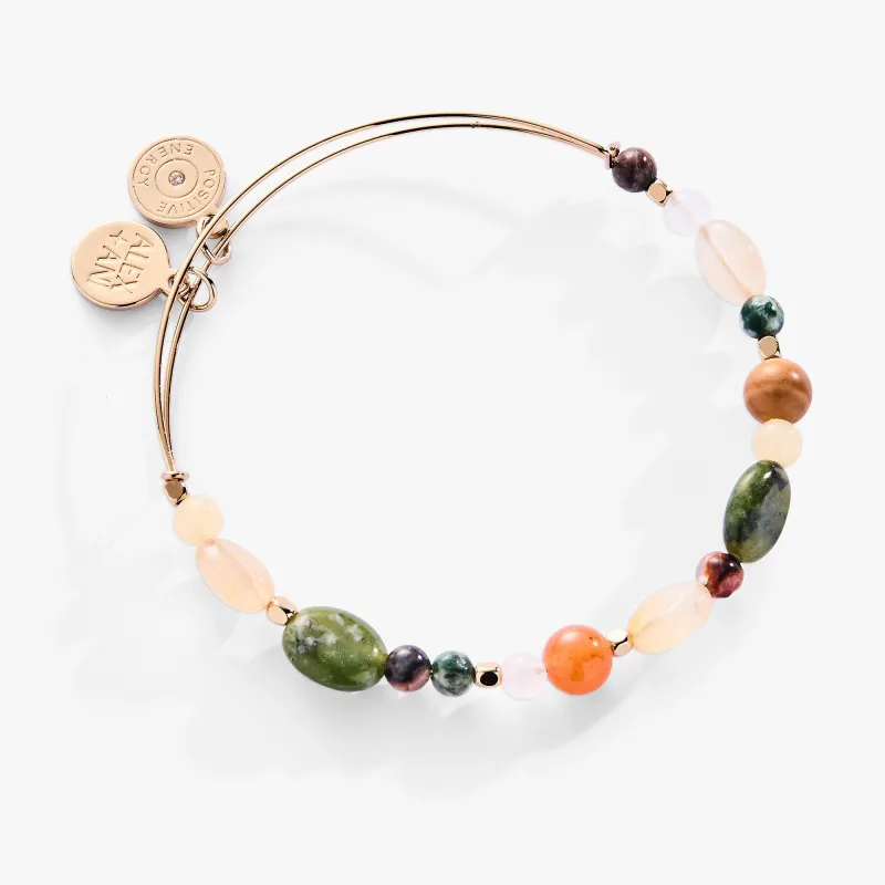 Nugget Semi-Precious Beaded Bangle sold by Zulily