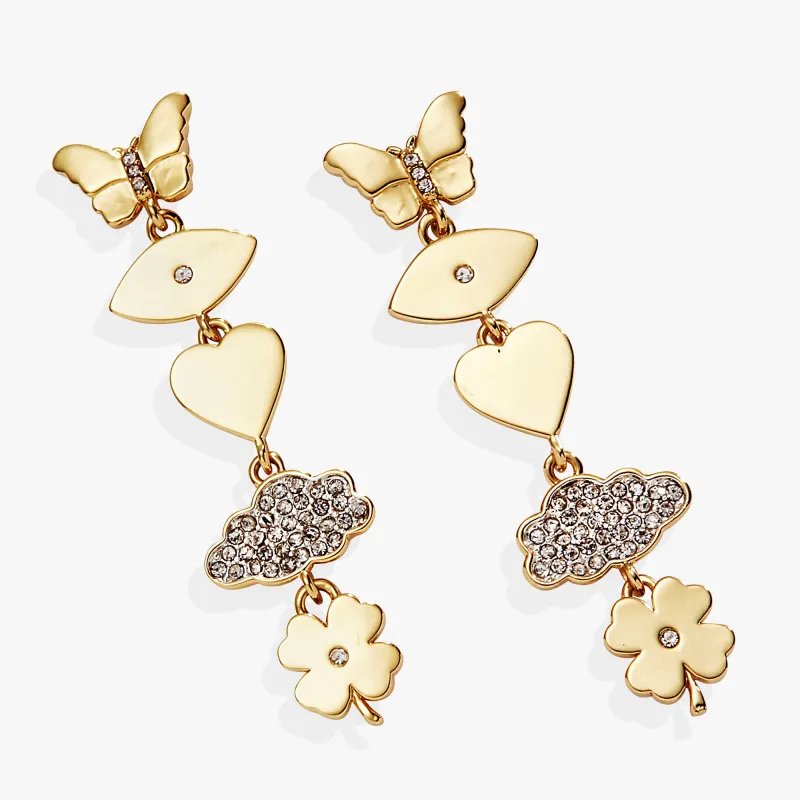 Silver Linings Drop Earrings sold by Zulily