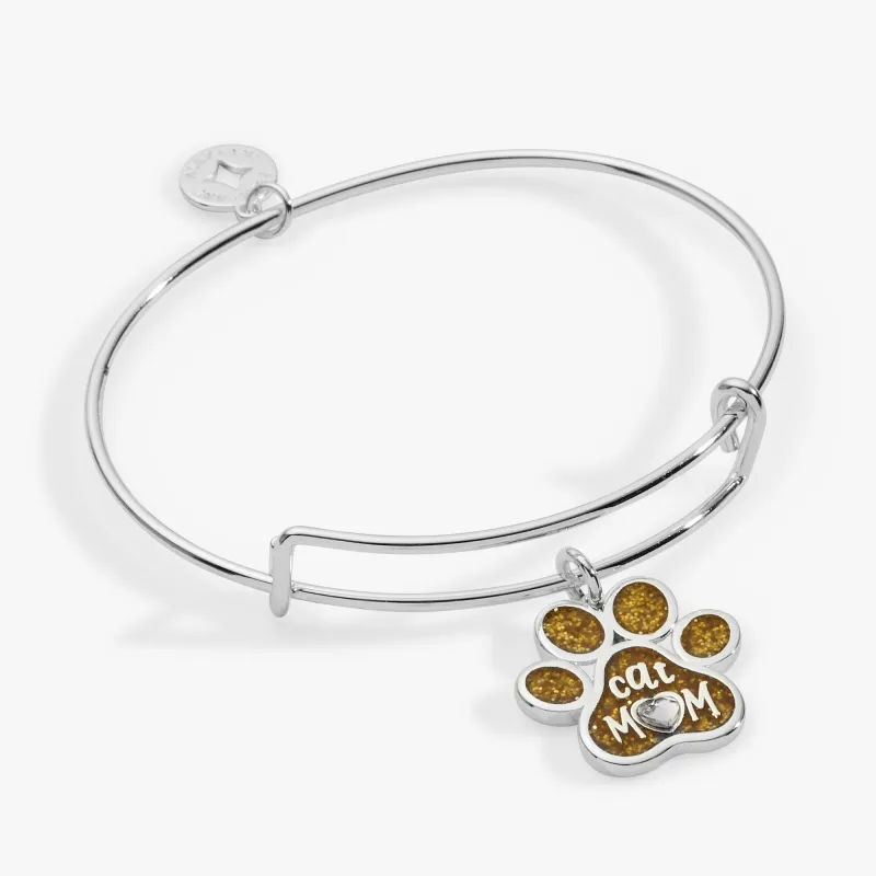 Cat Mom Charm Bangle sold by Zulily