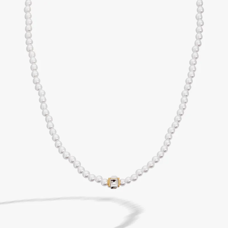 Crystal and Pearl Beaded Necklace made by Alex and Ani