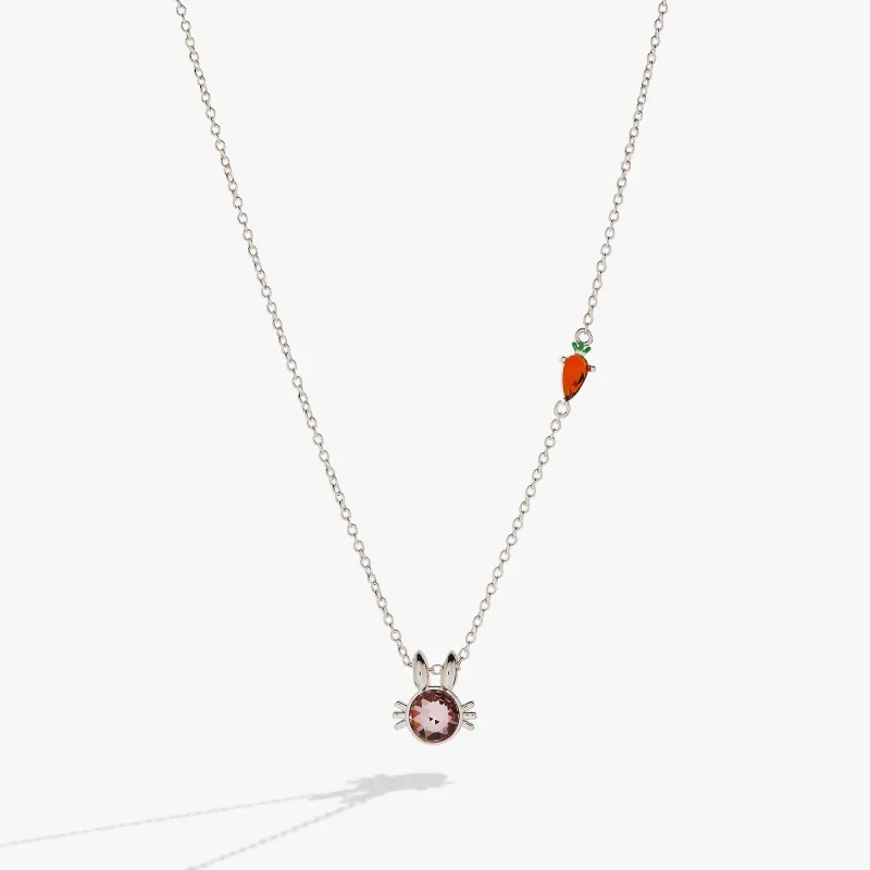 Crystal Bunny Pendant Necklace sold by Zulily