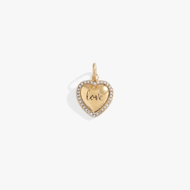 Love Pave Heart Interchangeable Charm sold by Zulily