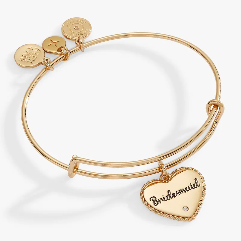 Bridesmaid Heart Bangle sold by Zulily