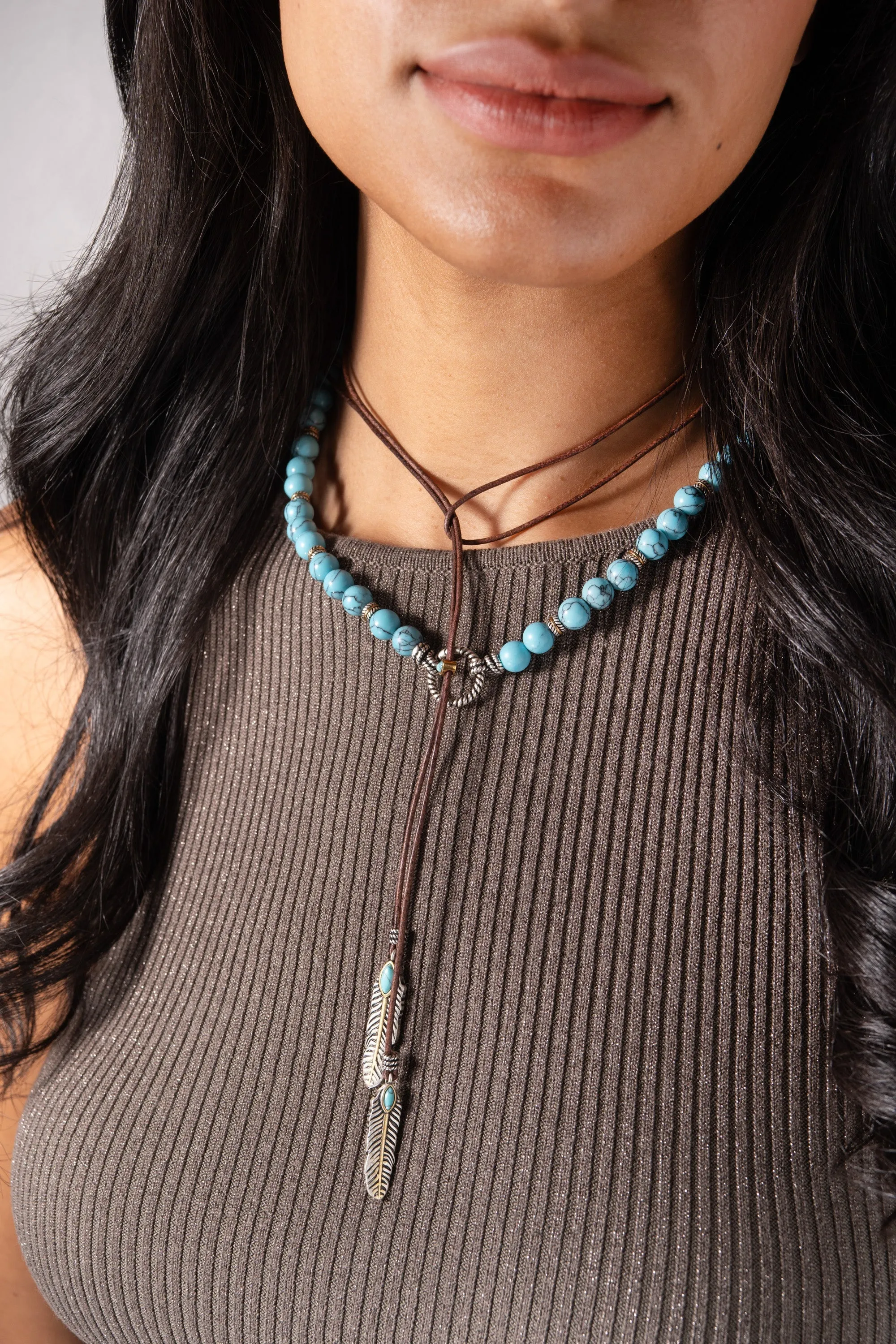 Untamed Turquoise Lariat Necklace sold by Zulily product image thumbnail 2