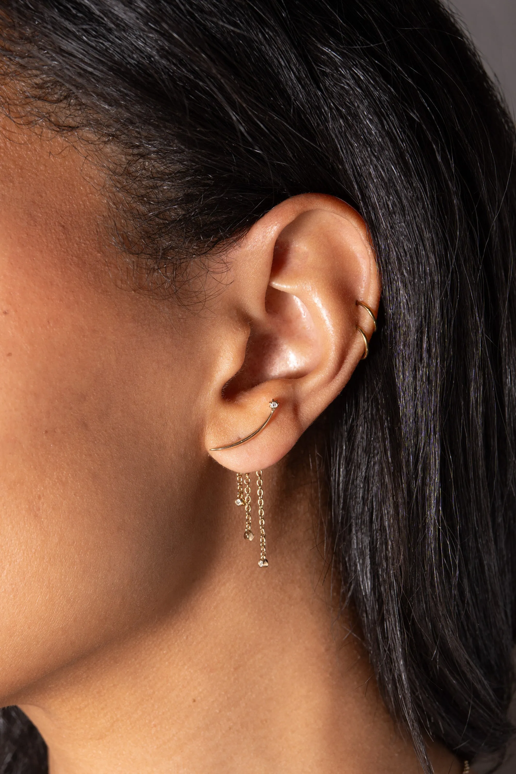 Celestial Shooting Star Ear Jacket Earring sold by Zulily product image thumbnail 3