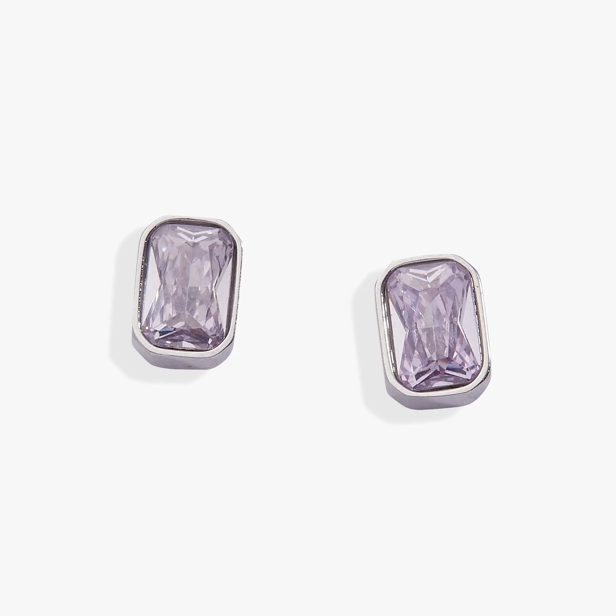 June Emerald-Cut Birthstone Stud Earrings sold by Zulily product image thumbnail 3