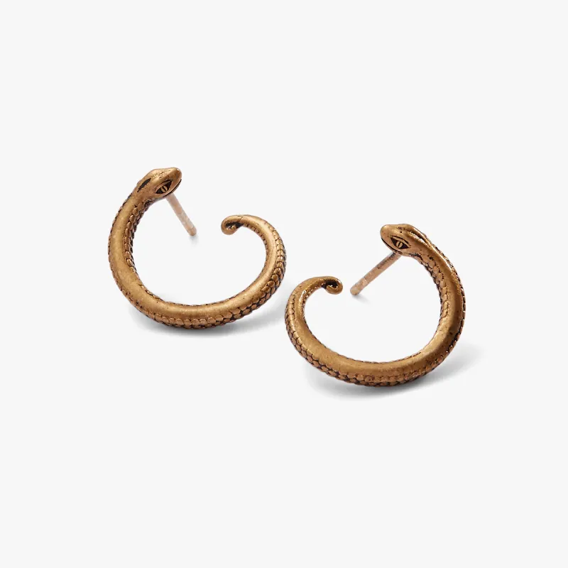 Untamed Snake Hoop Earrings sold by Zulily