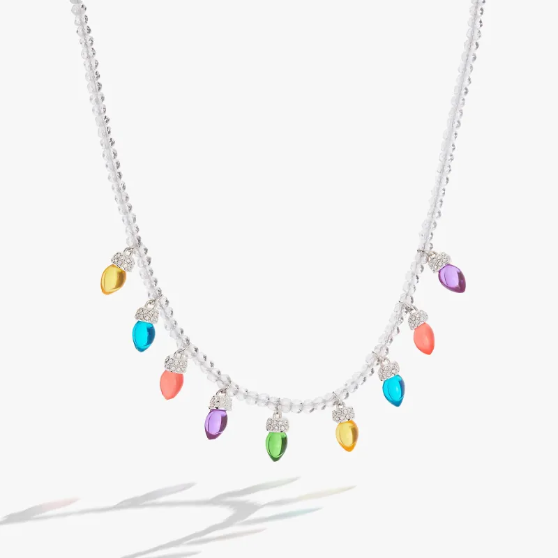 Christmas Light Bulb Necklace sold by Zulily