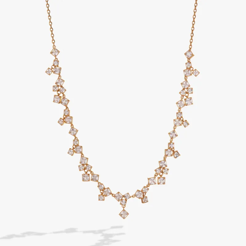 Crystal Chandelier Necklace made by Alex and Ani