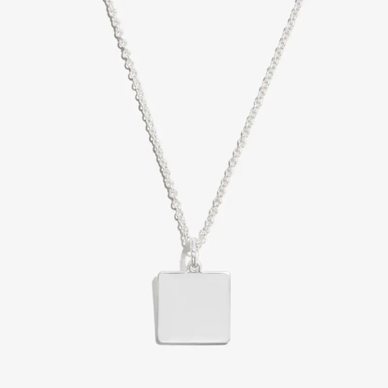 Square Charm Necklace, 21'' made by Alex and Ani