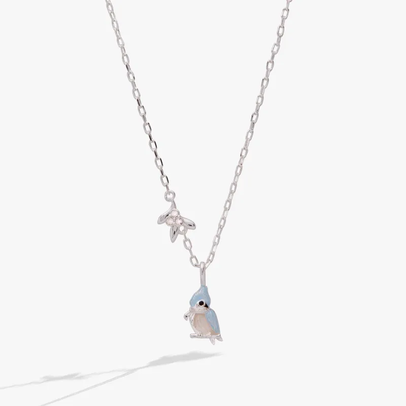 Tufted Titmouse Bird Pendant Necklace sold by Zulily