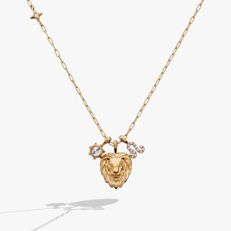 Leo Zodiac Charm Cluster Necklace sold by Zulily