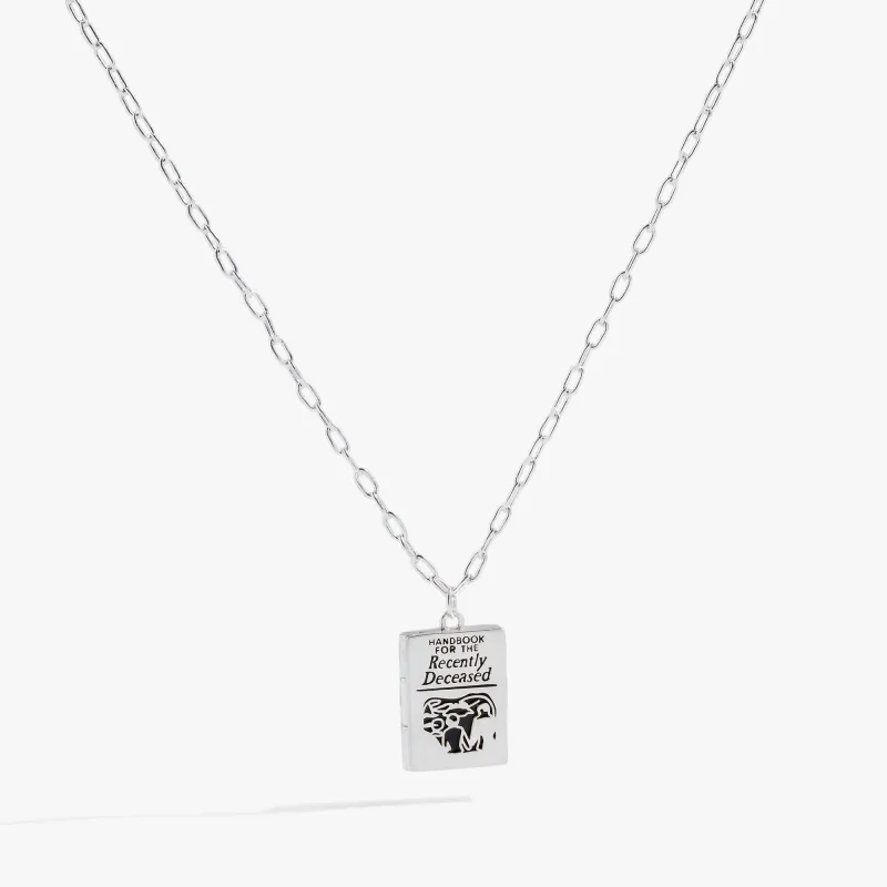 BEETLEJUICE™ 'Handbook for the Recently Deceased' Pendant Necklace sold by Zulily