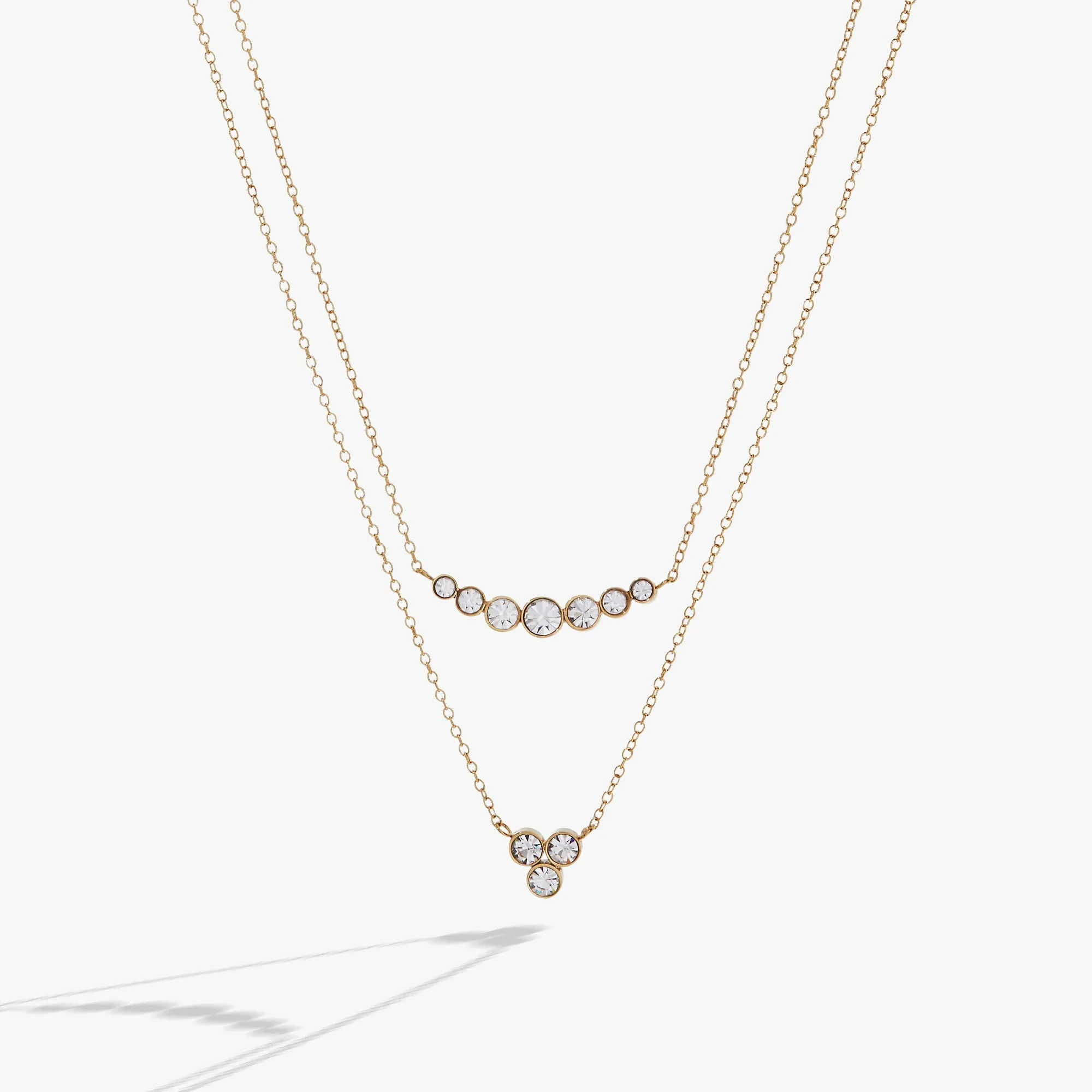 Double-Layer Crystal Necklace sold by Zulily