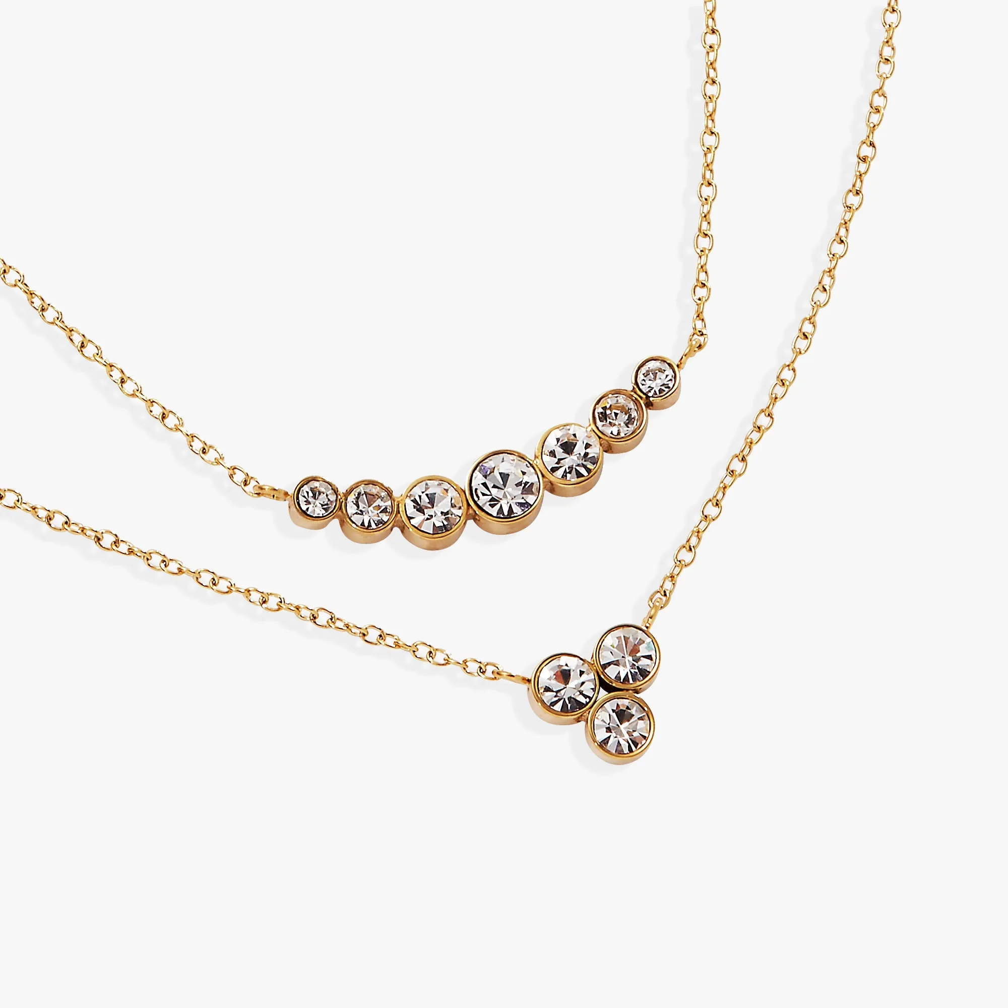 Double-Layer Crystal Necklace sold by Zulily product image thumbnail 2