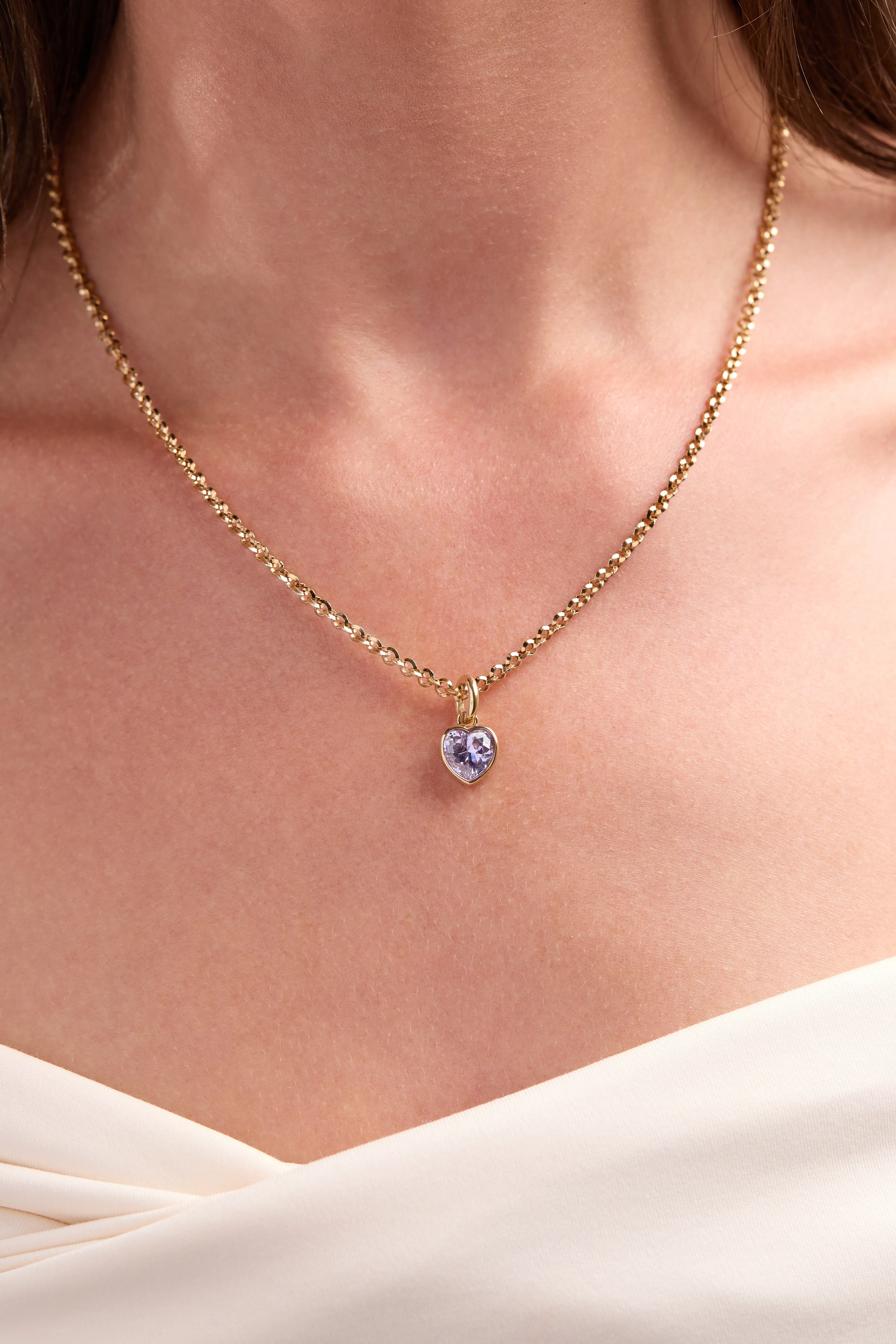 April 'Strength' Heart Birthstone Charm sold by Zulily product image thumbnail 2