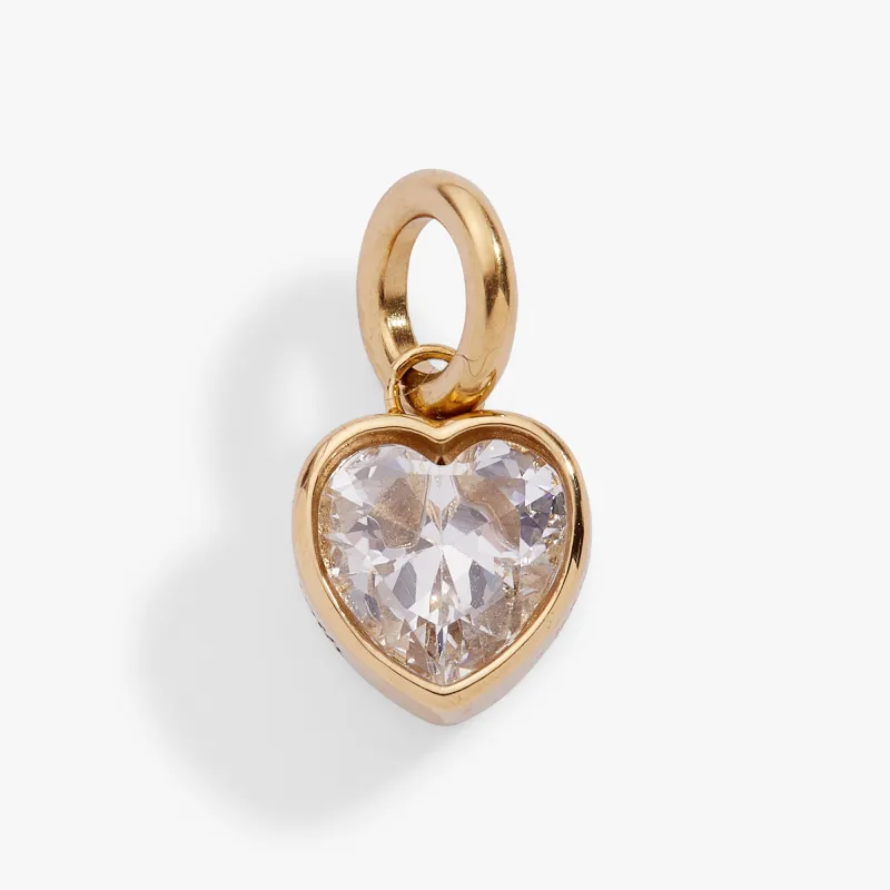 April 'Strength' Heart Birthstone Charm sold by Zulily