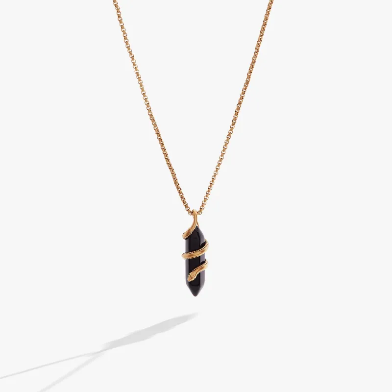 Untamed Snake Crystal Pendant Necklace sold by Zulily