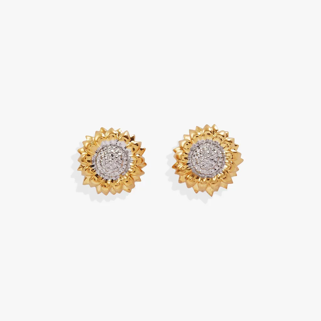 Sunflower Mini Stud Earrings sold by Zulily product image thumbnail 2