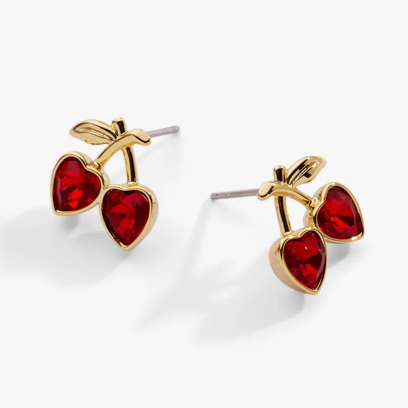 'My Cherry Amour' Stud Earrings sold by Zulily