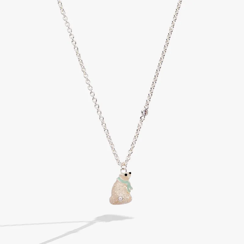 Polar Bear Pendant Necklace sold by Zulily