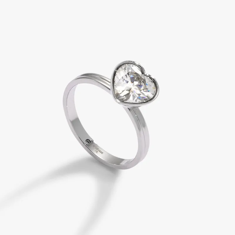 Crystal Heart Ring made by Alex and Ani