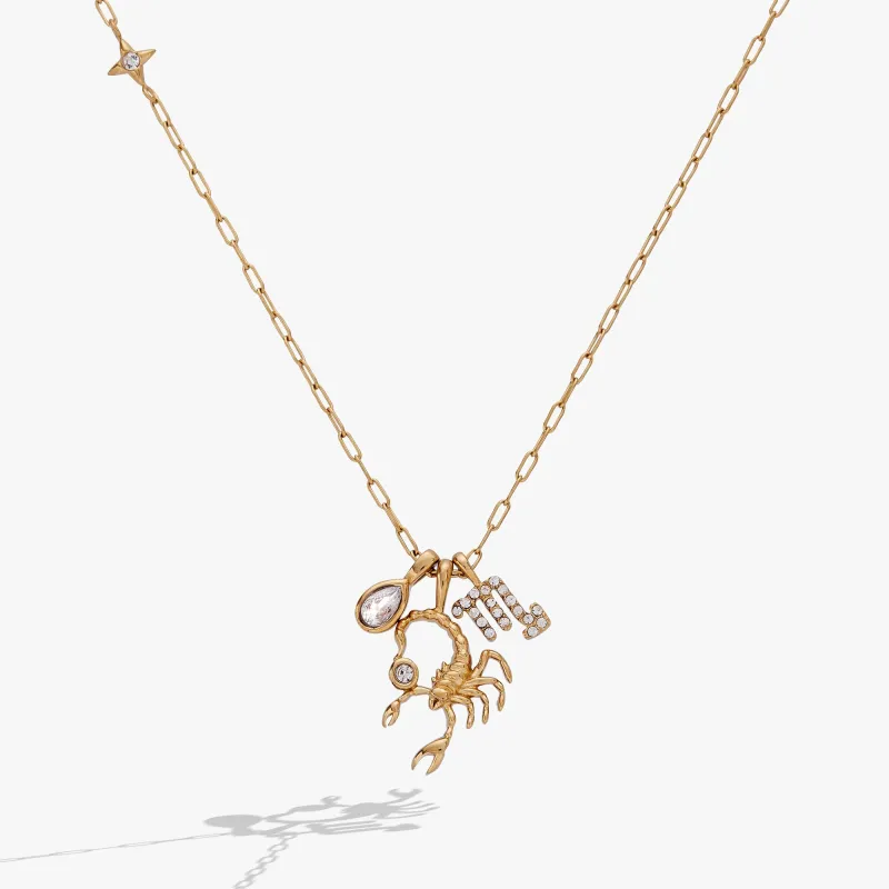 Scorpio Zodiac Charm Cluster Necklace sold by Zulily