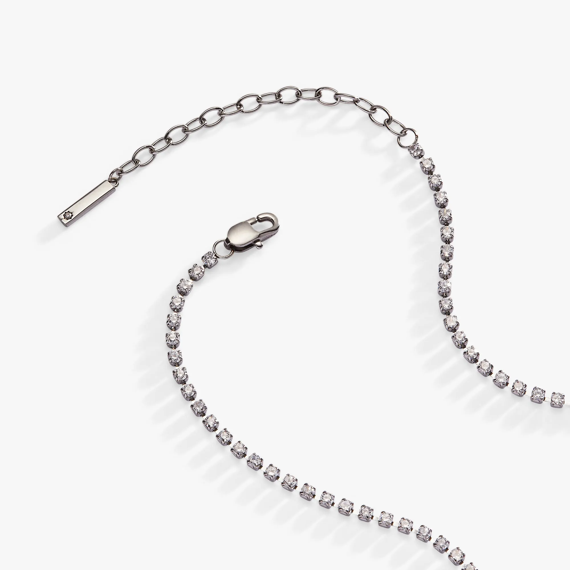 “Bride” Crystal Tennis Necklace sold by Zulily product image thumbnail 4