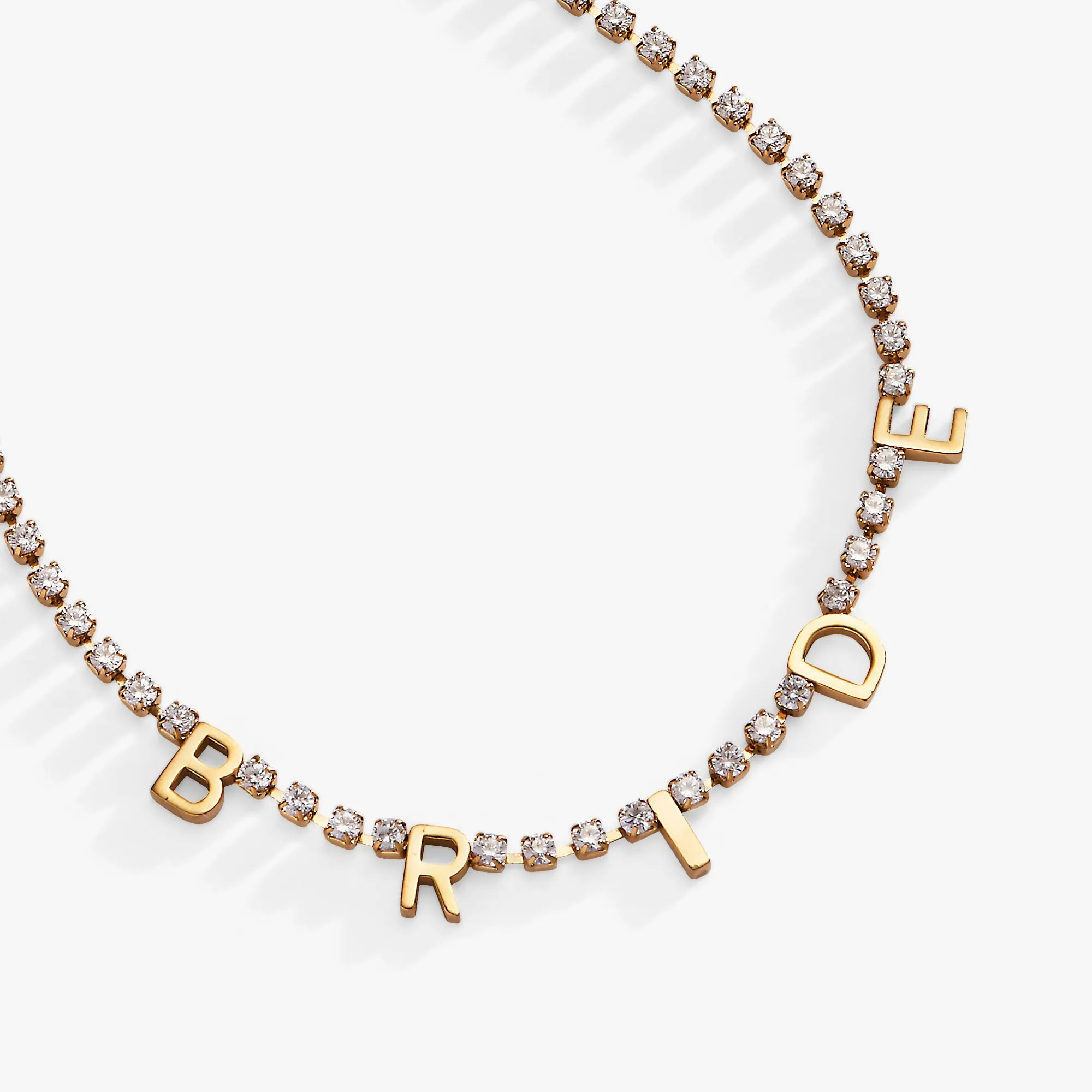 “Bride” Crystal Tennis Necklace sold by Zulily product image thumbnail 5