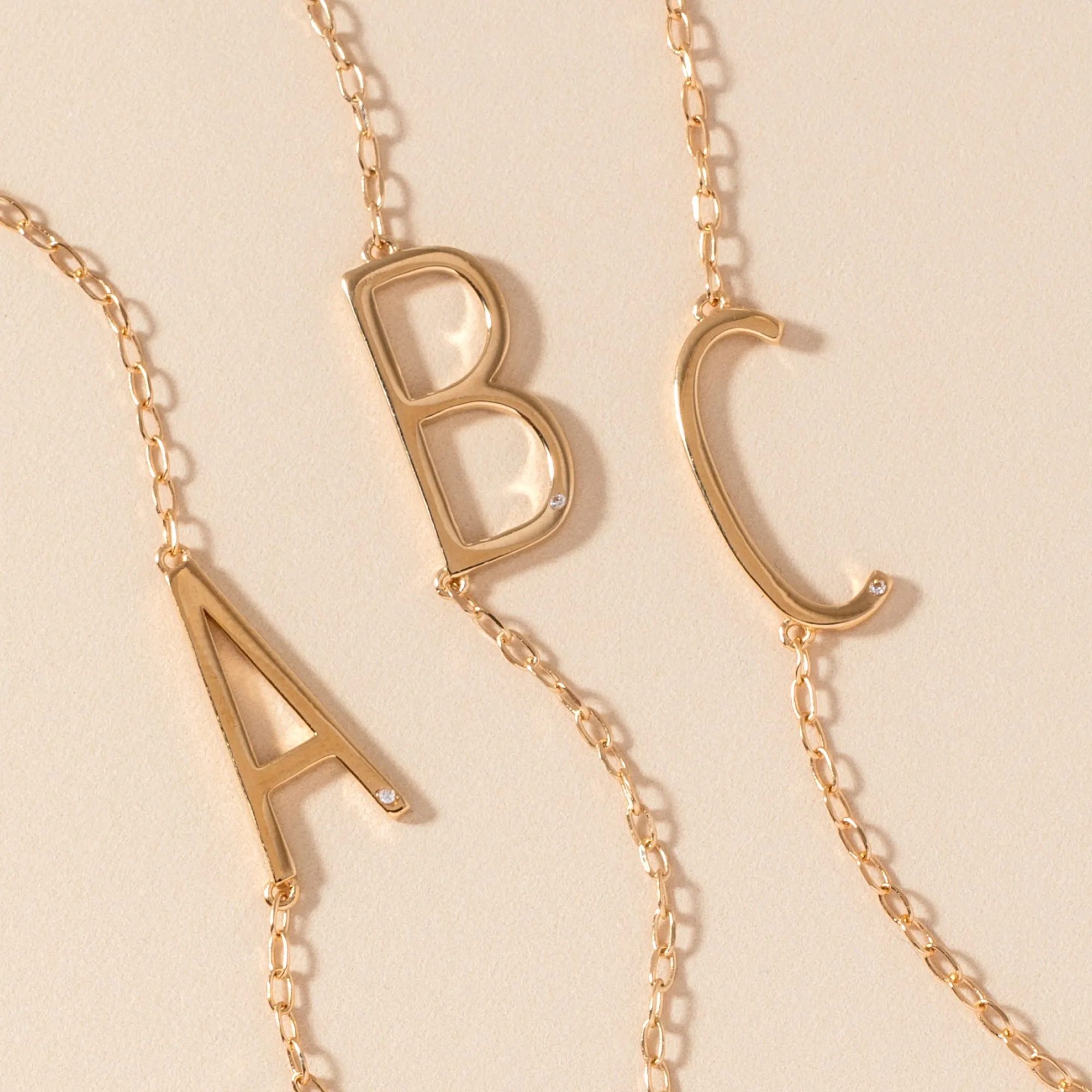 Initial B Precious Elongated Necklace sold by Zulily product image thumbnail 4